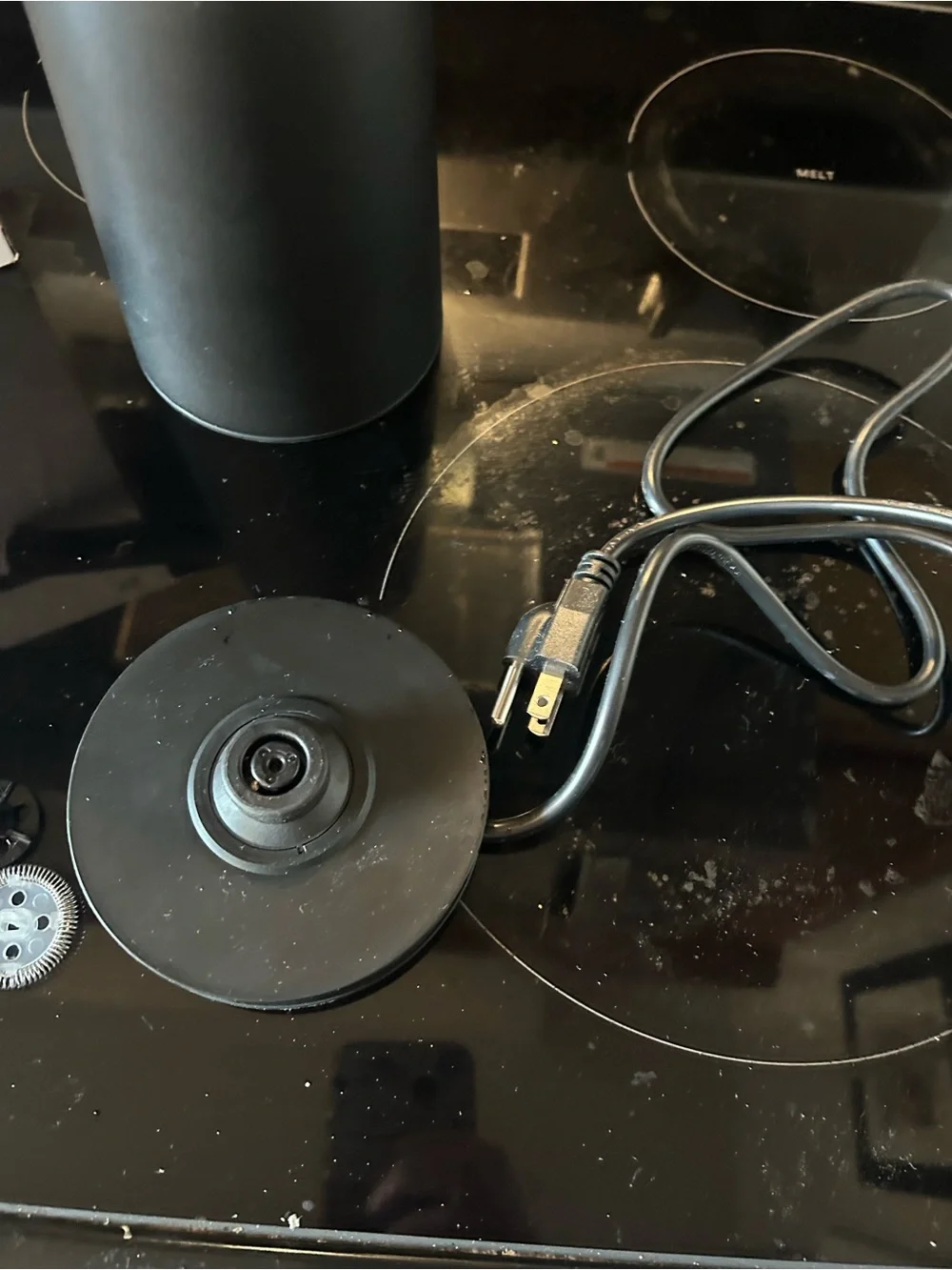 Williams Sonoma Matte Black Electric Milk Frother with Accessories